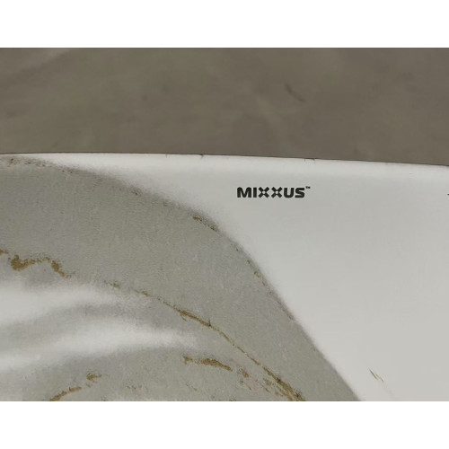 Раковина накладная MIXXUS PREMIUM ELLIPSE-0105 MARBLE-BLACK 600х400х150mm (MP6565)