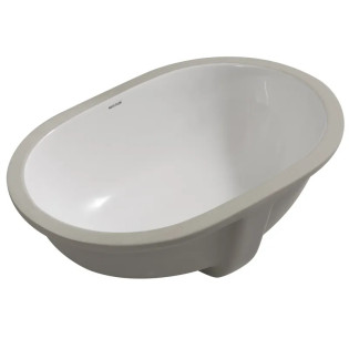 Раковина врізна під стільницю MIXXUS PREMIUM ELLIPSE-1701 570х385х205mm з переливом (MP6566)