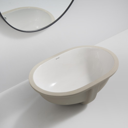 Раковина врезная под столешницу MIXXUS PREMIUM ELLIPSE-1701 570х385х205mm с переливом (MP6566)