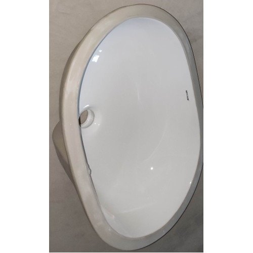 Раковина врезная под столешницу MIXXUS PREMIUM ELLIPSE-1701 570х385х205mm с переливом (MP6566)