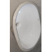 Раковина врезная под столешницу MIXXUS PREMIUM ELLIPSE-1701 570х385х205mm с переливом (MP6566)