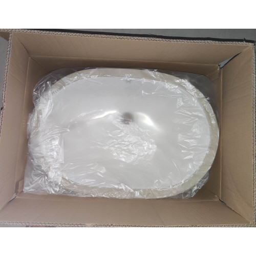 Раковина врезная под столешницу MIXXUS PREMIUM ELLIPSE-1701 570х385х205mm с переливом (MP6566)