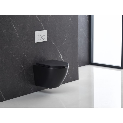 Унітаз підвісний Mixxus Premium ELLIPSE-0303-T3 BLACK 520х365х360mm, система змиву TORNADO 3.0 (MP6591)