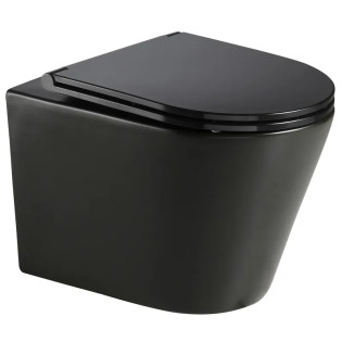Підвісний унітаз Mixxus Premium BEVEL-0301-T3 BLACK 515х355х365mm, система змиву TORNADO 3.0 (MP6595)