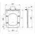 Сидіння-кришка для унітазу Mixxus Premium SEAT COVER QUADRO-DIVERSE-2001 BLACK з мікроліфтом 448х357х37mm (MP6614)