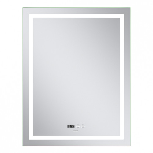 Дзеркало Mixxus Premium FLASH MR21-60x80 з Led Touch, Anti-fog, димером, регулятором яскравості, годинником (MP6617)
