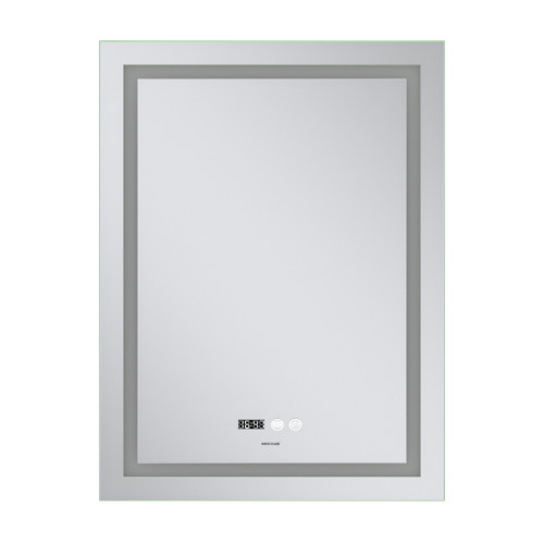Дзеркало Mixxus Premium FLASH MR21-70x90 з Led Touch, Anti-fog, димером, регулятором яскравості, годинником (MP6618)