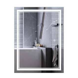 Дзеркало Mixxus Premium QUADRO MR20-80x60-Reverse з Led Touch, Anti-fog, димером, регулятором яскравості (MP6619)
