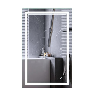 Дзеркало Mixxus Premium QUADRO MR20-50x80-Reverse з Led Touch, Anti-fog, димером, регулятором яскравості (MP6620)