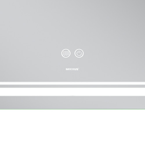 Дзеркало Mixxus Premium QUADRO MR20-100x70 з Led Touch, Anti-fog, димером, регулятором яскравості, лінзою (MP6622)