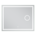 Зеркало Mixxus Premium QUADRO MR20-100x80 с Led Touch, Anti-fog, димером, регулятором яркости, линзой (MP6623)
