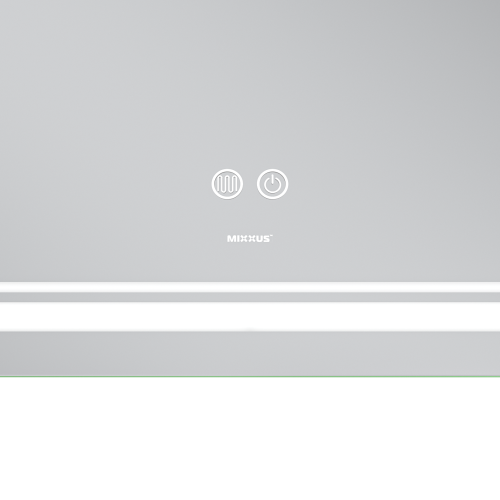 Зеркало Mixxus Premium QUADRO MR20-100x80 с Led Touch, Anti-fog, димером, регулятором яркости, линзой (MP6623)