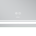 Зеркало Mixxus Premium QUADRO MR20-100x80 с Led Touch, Anti-fog, димером, регулятором яркости, линзой (MP6623)
