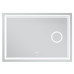 Дзеркало Mixxus Premium QUADRO MR20-120x80 з Led Touch, Anti-fog, димером, регулятором яскравості, лінзою (MP6624)