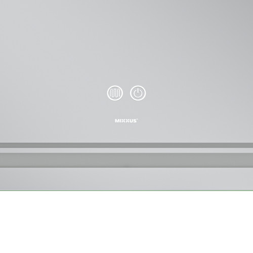 Дзеркало Mixxus Premium QUADRO MR20-120x80 з Led Touch, Anti-fog, димером, регулятором яскравості, лінзою (MP6624)