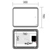 Дзеркало Mixxus Premium OLIVARY MR19-90x70-Reverse з Led Touch, Anti-fog, димером (3-6,5kK) (MP6630)