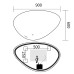 Дзеркало Mixxus Premium DIVERSE MA01-90x60-Reverse з Led Touch, Anti-fog, димером (3-6,5kK) (MP6633)
