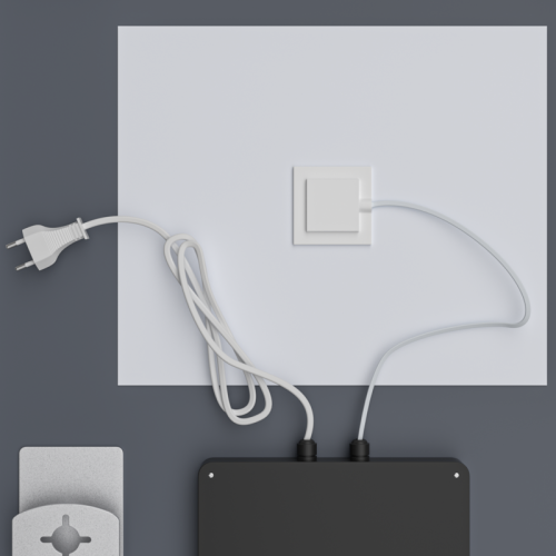 Дзеркало Mixxus Premium DIVERSE MR15-80x60-Reverse з Led Touch, Anti-fog, димером (3-6,5kK) (MP6638)