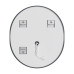 Дзеркало Mixxus Premium ELLIPSE MV05-80x70-Reverse з Led Touch, Anti-fog, димером (3-6,5kK) (MP6643)
