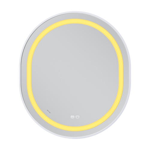 Дзеркало Mixxus Premium ELLIPSE MV05-80x70-Reverse WHITE з Led Touch, Anti-fog, димером (3-6,5kK) (MP6645)