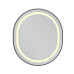 Дзеркало Mixxus Premium ELLIPSE MV05-80x70-Reverse BLACK з Led Touch, Anti-fog, димером (3-6,5kK) (MP6646)