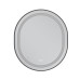 Дзеркало Mixxus Premium ELLIPSE MV05-80x70-Reverse BLACK з Led Touch, Anti-fog, димером (3-6,5kK) (MP6646)