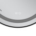 Дзеркало Mixxus Premium ELLIPSE MV05-80x70-Reverse BLACK з Led Touch, Anti-fog, димером (3-6,5kK) (MP6646)