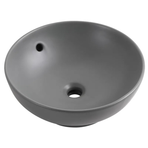 Раковина накладна Mixxus Premium TOPPER-0201 GRAY 410x410x165mm з переливом (MP6649)