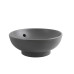 Раковина накладна Mixxus Premium TOPPER-0201 GRAY 410x410x165mm з переливом (MP6649)