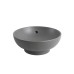 Раковина накладна Mixxus Premium TOPPER-0201 GRAY 410x410x165mm з переливом (MP6649)