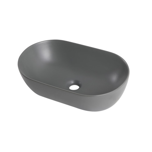 Раковина накладна Mixxus Premium ELLIPSE-0109 GRAY 500x300x140mm (MP6653)