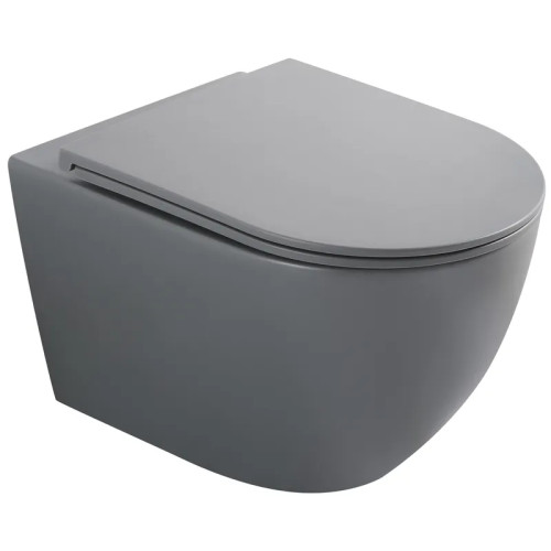 Унитаз подвесной Mixxus Premium ELLIPSE-0308-T3 GRAY 490x360x360mm система смыва TORNADO 3.0 (MP6654)