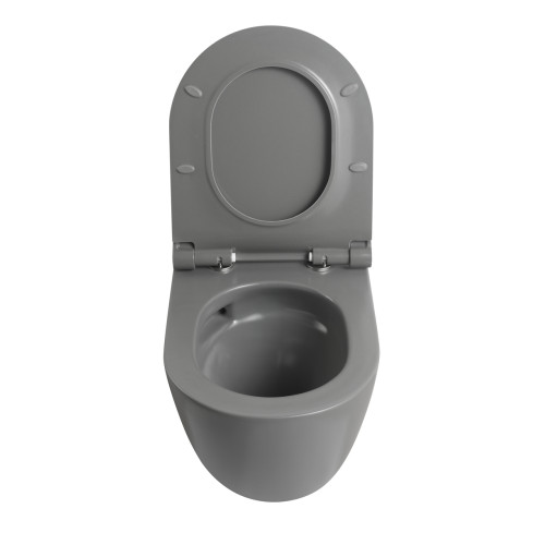 Унитаз подвесной Mixxus Premium ELLIPSE-0308-T3 GRAY 490x360x360mm система смыва TORNADO 3.0 (MP6654)