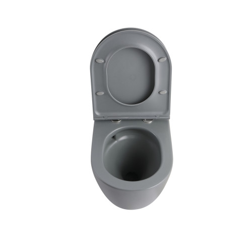 Унитаз подвесной Mixxus Premium ELLIPSE-0308-T3 GRAY 490x360x360mm система смыва TORNADO 3.0 (MP6654)