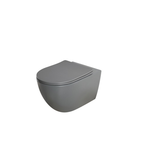 Унітаз підвісний Mixxus Premium ELLIPSE-0309-T1 GRAY 530x360x350mm система змиву TORNADO 1.0 (MP6655)
