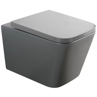 Унітаз підвісний Mixxus Premium QUADRO-0305-R GRAY 510x350x345mm система змиву RIMLESS (MP6656)
