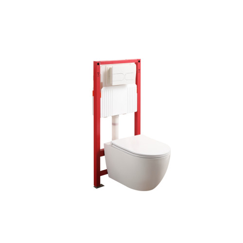 Комплект: Mixxus Premium Ellipse-SET-2101 (2 ящ) Унітаз система змиву Tornado 3.0+ Інсталяція Koer KT-0404 + панель KT-0604-03 White (MP6667)