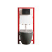 Комплект: Mixxus Premium Ellipse-SET-2101 Gray (2 ящ) Унітаз система змиву Tornado 3.0+ Інсталяція Koer KT-0404 + панель KT-0604-07 Gun Gray (MP6668)