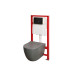 Комплект: Mixxus Premium Ellipse-SET-2101 Gray (2 ящ) Унітаз система змиву Tornado 3.0+ Інсталяція Koer KT-0404 + панель KT-0604-07 Gun Gray (MP6668)