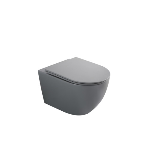 Комплект: Mixxus Premium Ellipse-SET-2101 Gray (2 ящ) Унітаз система змиву Tornado 3.0+ Інсталяція Koer KT-0404 + панель KT-0604-07 Gun Gray (MP6668)