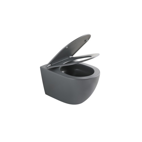 Комплект: Mixxus Premium Ellipse-SET-2101 Gray (2 ящ) Унітаз система змиву Tornado 3.0+ Інсталяція Koer KT-0404 + панель KT-0604-07 Gun Gray (MP6668)