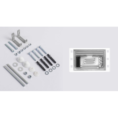 Комплект: Mixxus Premium Ellipse-SET-2101 Gray (2 ящ) Унітаз система змиву Tornado 3.0+ Інсталяція Koer KT-0404 + панель KT-0604-07 Gun Gray (MP6668)