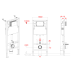 Комплект: Mixxus Premium Ellipse-SET-2101 Gray (2 ящ) Унітаз система змиву Tornado 3.0+ Інсталяція Koer KT-0404 + панель KT-0604-07 Gun Gray (MP6668)