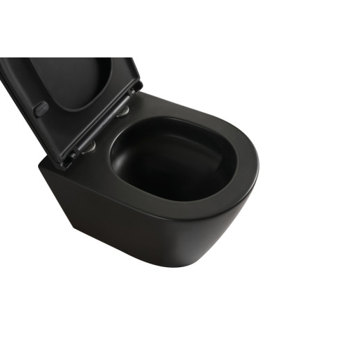 Комплект: Mixxus Premium Bevel-SET-2101 Black (2 ящ) Унітаз система змиву Tornado 1.0+ Інсталяція Koer KT-0404 + панель KT-0604-05 Black Mat (MP6669)