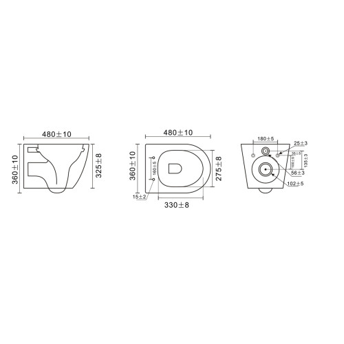 Комплект: Mixxus Premium Bevel-SET-2101 Black (2 ящ) Унітаз система змиву Tornado 1.0+ Інсталяція Koer KT-0404 + панель KT-0604-05 Black Mat (MP6669)
