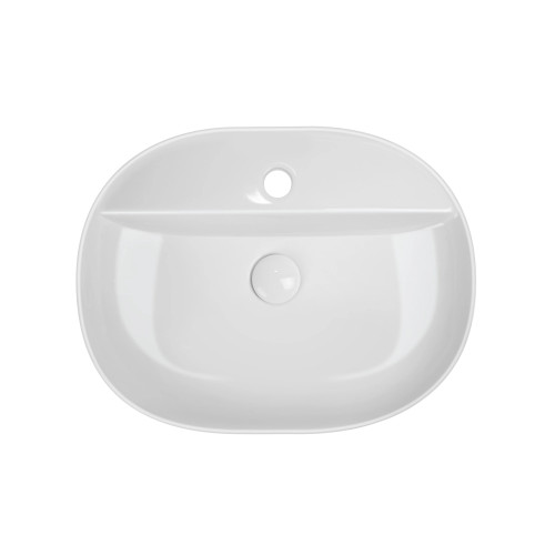 Раковина накладна Mixxus Premium ELLIPSE-0203 510х375х120mm з отвором під змішувач (MP6678)