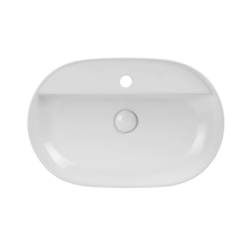 Раковина накладна Mixxus Premium ELLIPSE-0204 600х380х115mm з отвором під змішувач (MP6679)