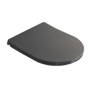 Сидіння-кришка для унітазу Mixxus Premium SEAT COVER ELLIPSE-2005 GRAY 445х360х37mm дюропласт (MP6685)