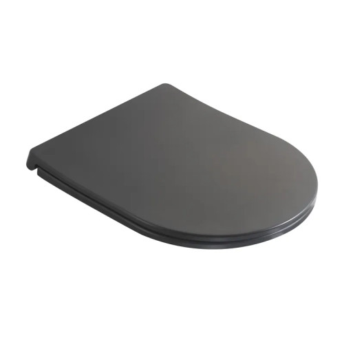 Сидіння-кришка для унітазу Mixxus Premium SEAT COVER ELLIPSE-2005 GRAY 445х360х37mm дюропласт (MP6685)