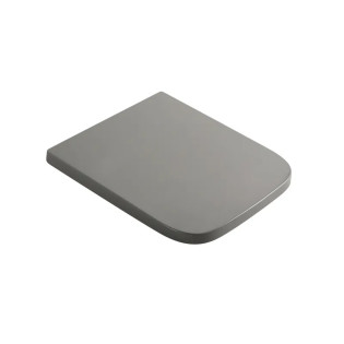 Сидіння-кришка для унітазу Mixxus Premium SEAT COVER QUADRO-2004 GRAY 425х358х32mm дюропласт (MP6686)